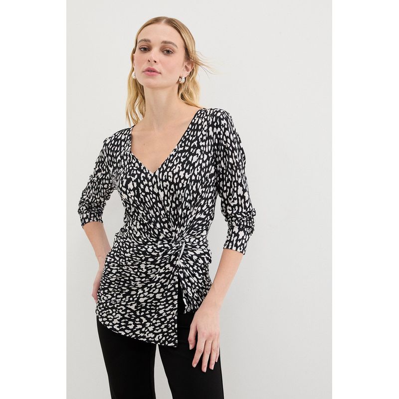 ASH - Polera Manga Larga Negro Mujer Ash