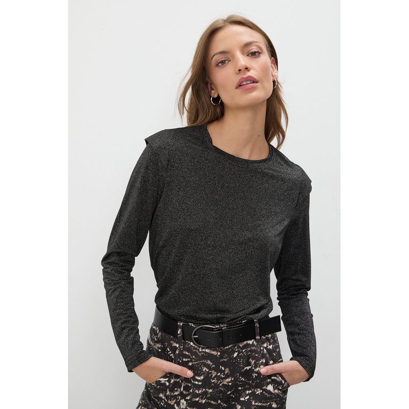 IO - Polera Manga Larga Negro Mujer Io