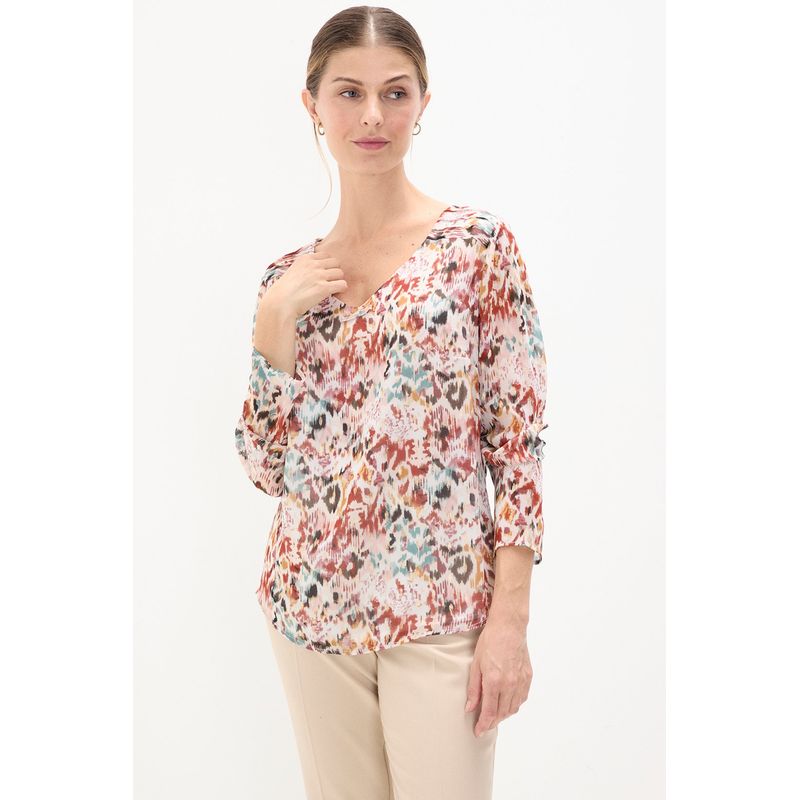 MA GRIFFE - Blusa Fantasia Burdeos MAGRIFFE