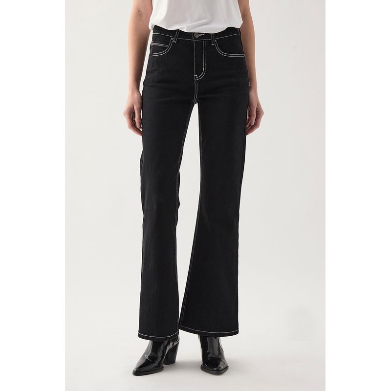 ASH - Jeans Straight Negro Mujer Ash
