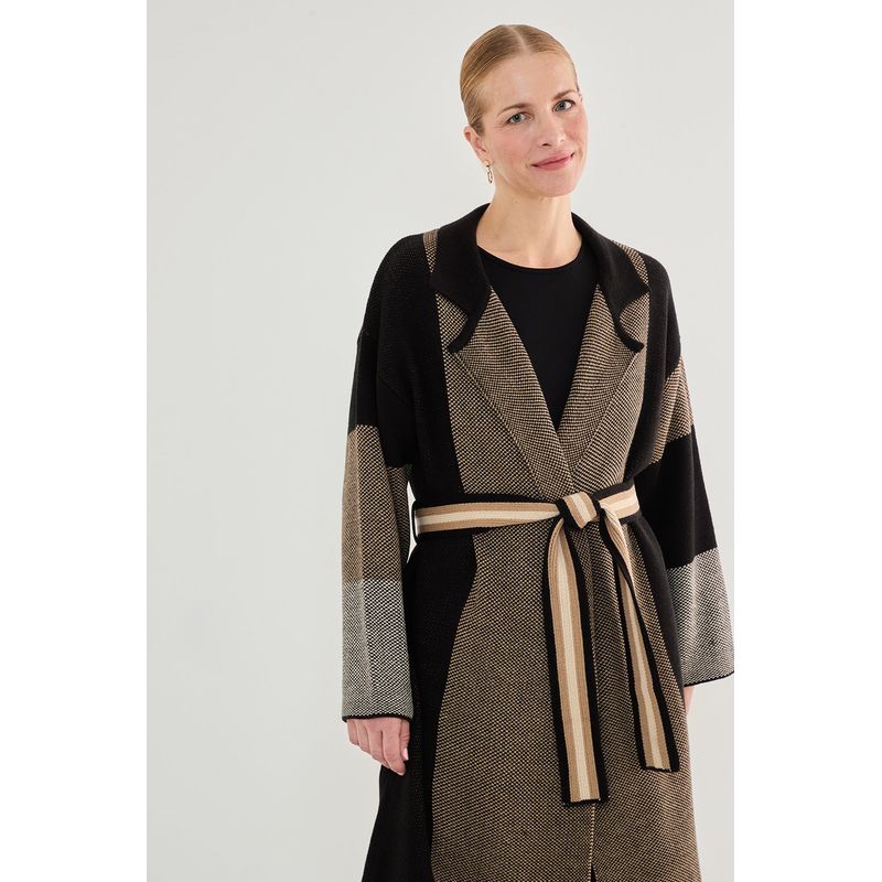 MA GRIFFE - Chaqueton Negro Mujer Magriffe