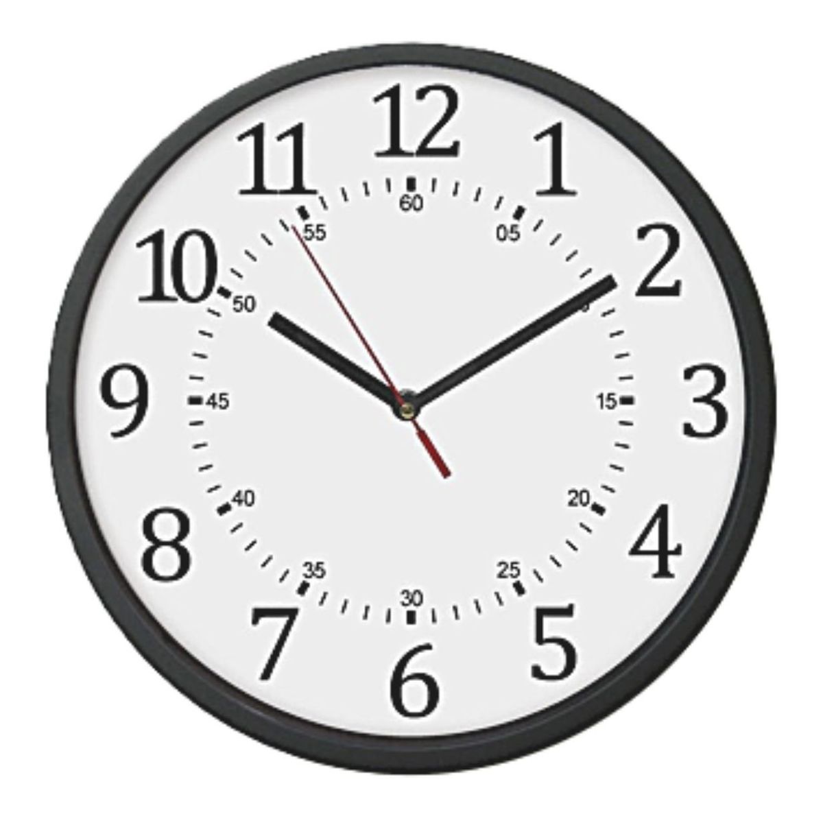 RONDA - Reloj Plata negro 30x30 cm