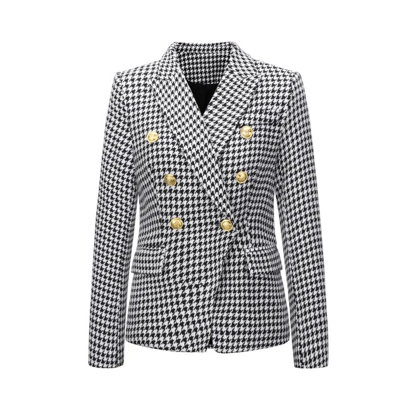 TIOZONEY - Blazer para Mujer - Negro