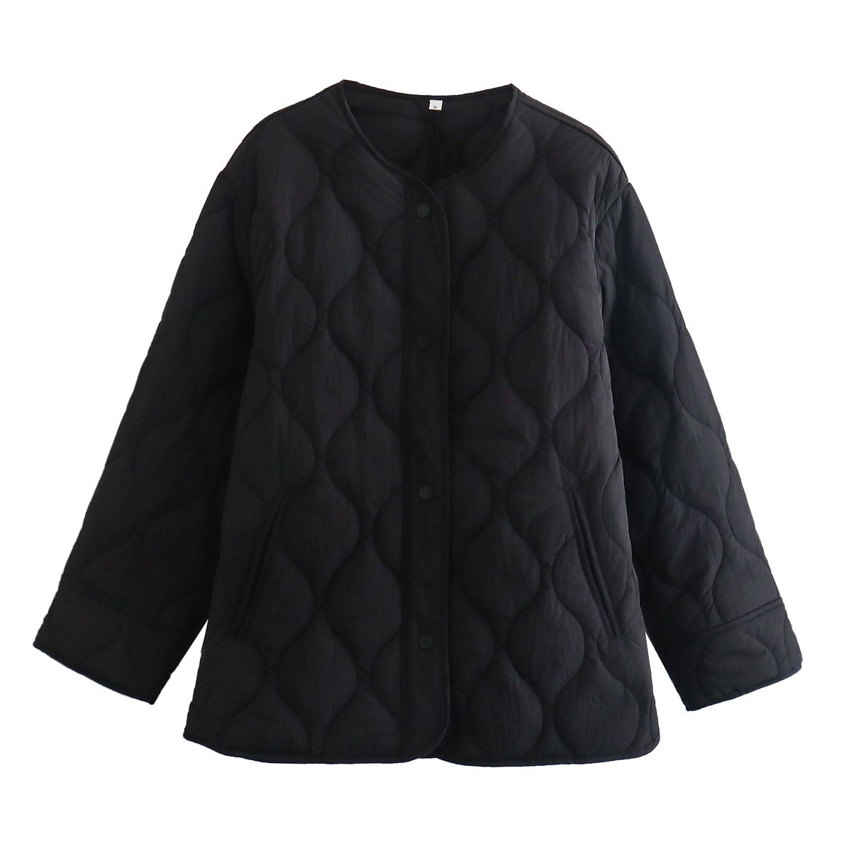 TIOZONEY - Chaqueta de moda mujer -Negro