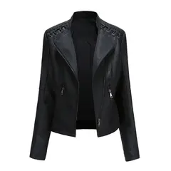 TIOZONEY - Chaqueta PU Mujer