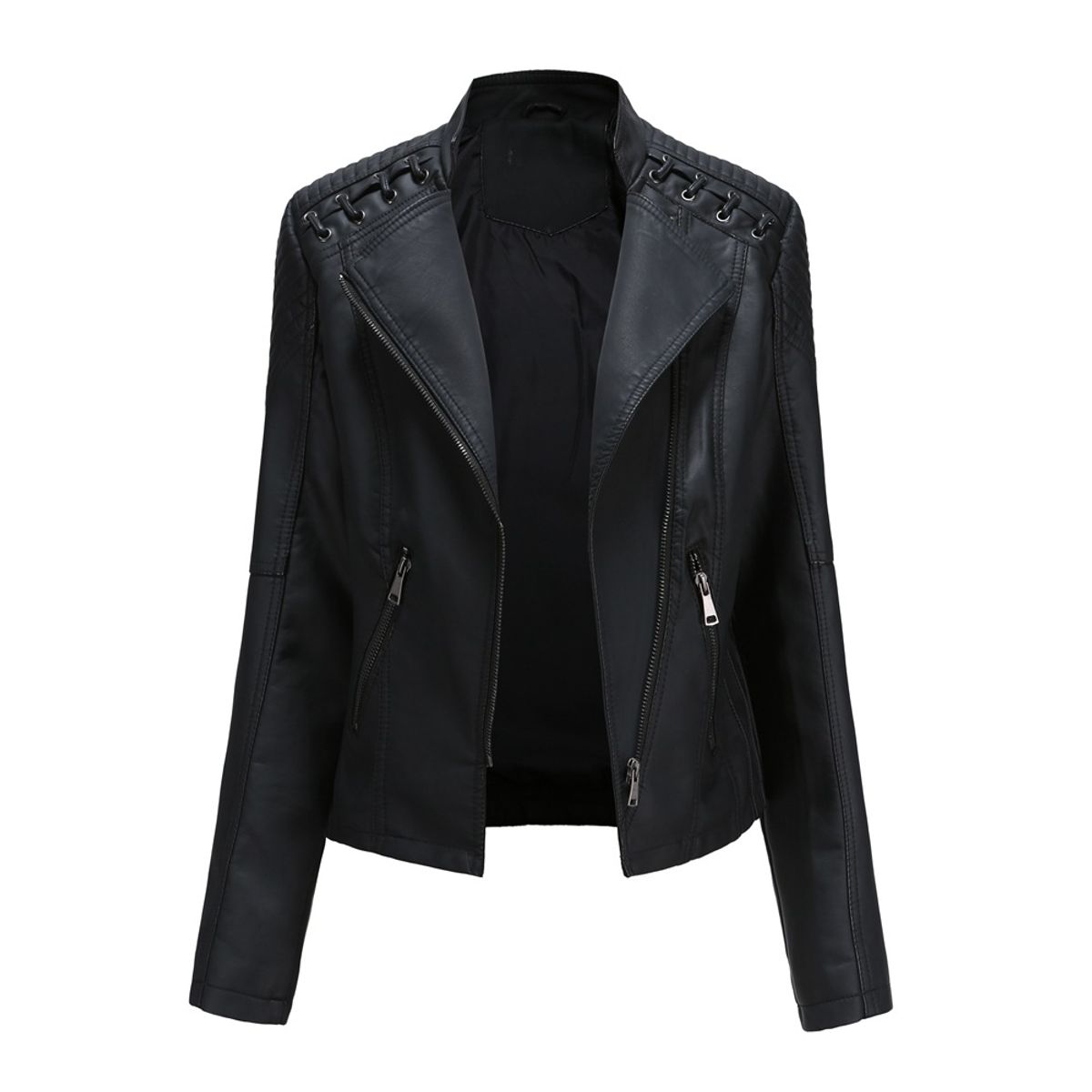 TIOZONEY - Chaqueta PU Mujer