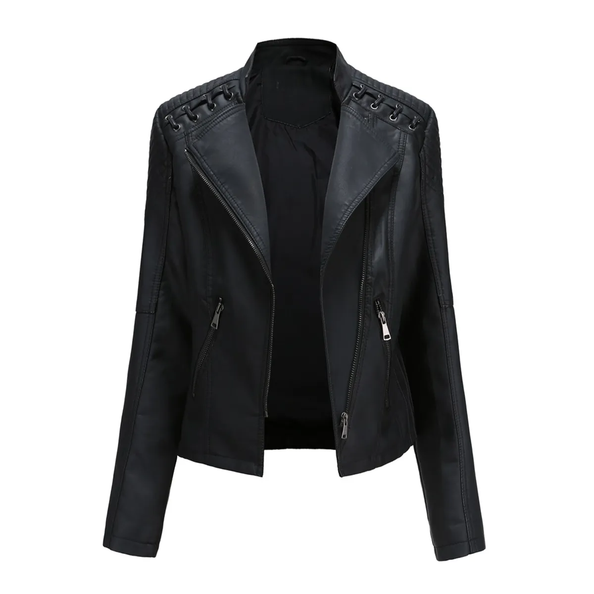 TIOZONEY - Chaqueta PU Mujer