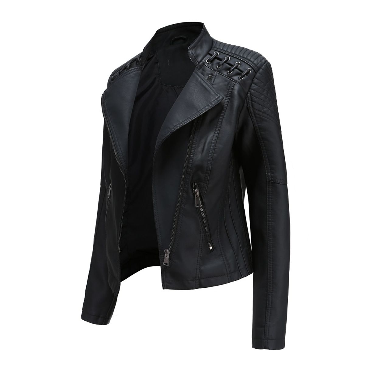 TIOZONEY - Chaqueta PU Mujer
