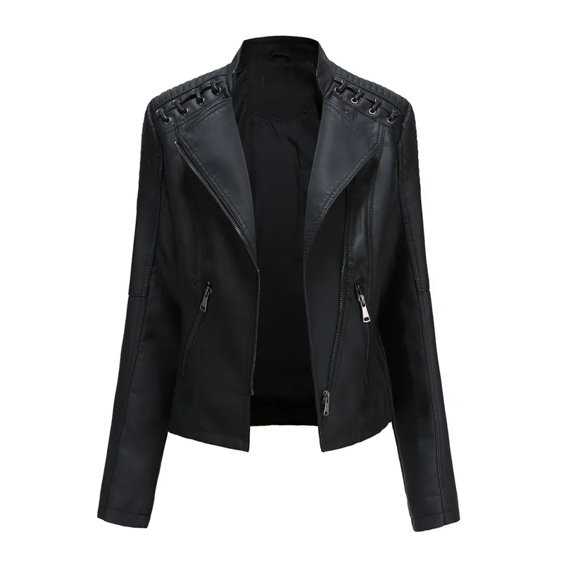 TIOZONEY - Chaqueta PU Mujer