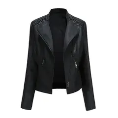 TIOZONEY - Chaqueta PU Mujer