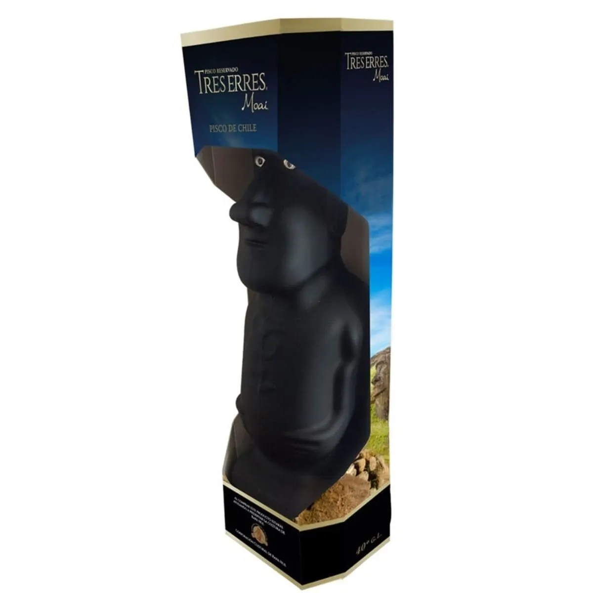 TRES ERRES - Pisco Moai Tres Erres 40˚ - Reservado - 375ml