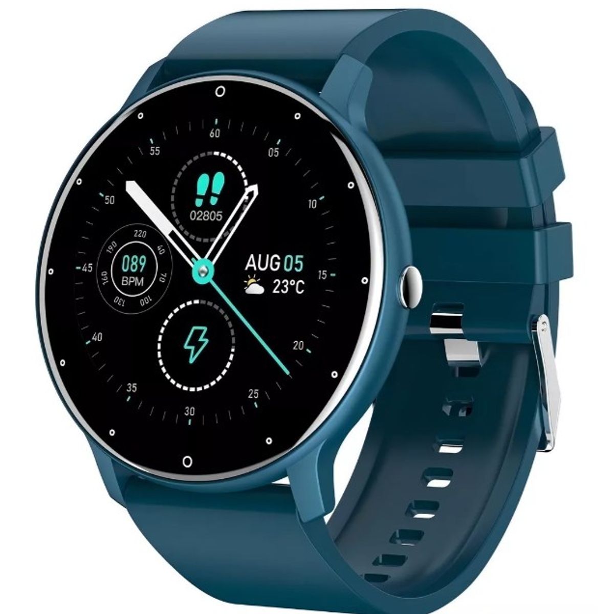 GENERICO - Reloj Smartwatch ZL02 Unisex Verde Petróleo
