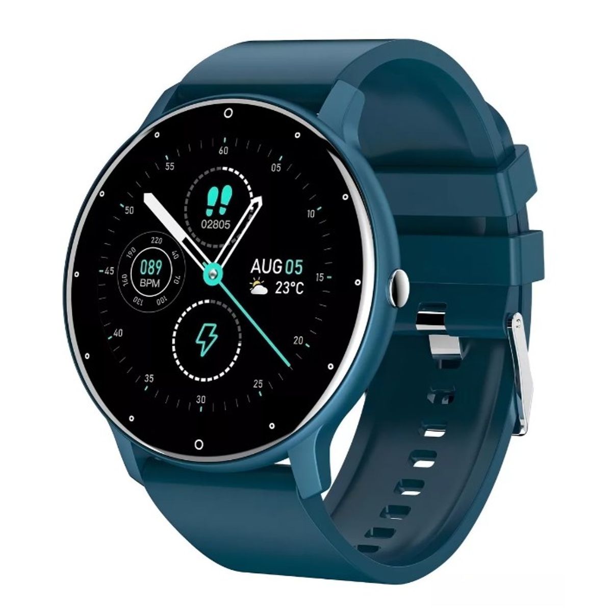 GENERICO - Reloj Smartwatch ZL02 Unisex Verde Petróleo