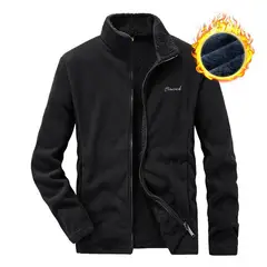 TIOZONEY - Abrigo térmico con terciopelo - Negro