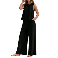 TIOZONEY - Blazer vest y pantalones casuales para mujeres Traje