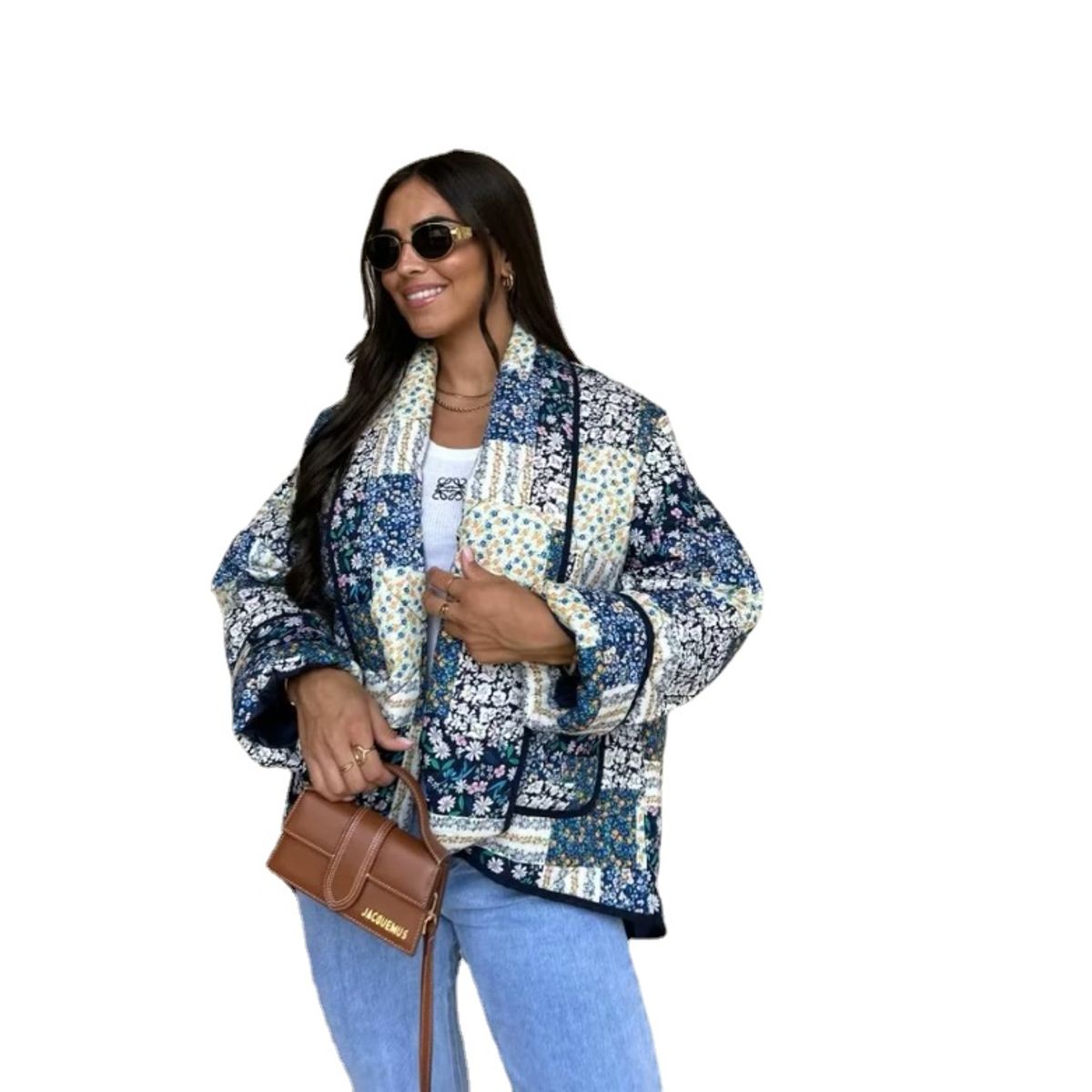 TIOZONEY - Chaqueta para Mujer - Azul