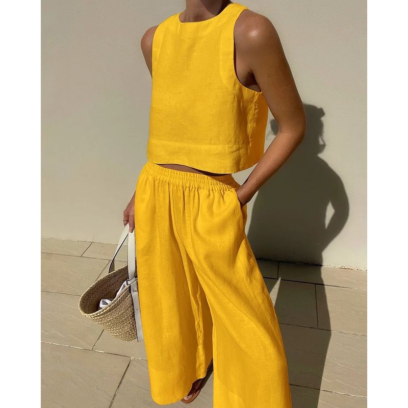 TIOZONEY - Blazer vest y pantalones casuales para mujeres Traje