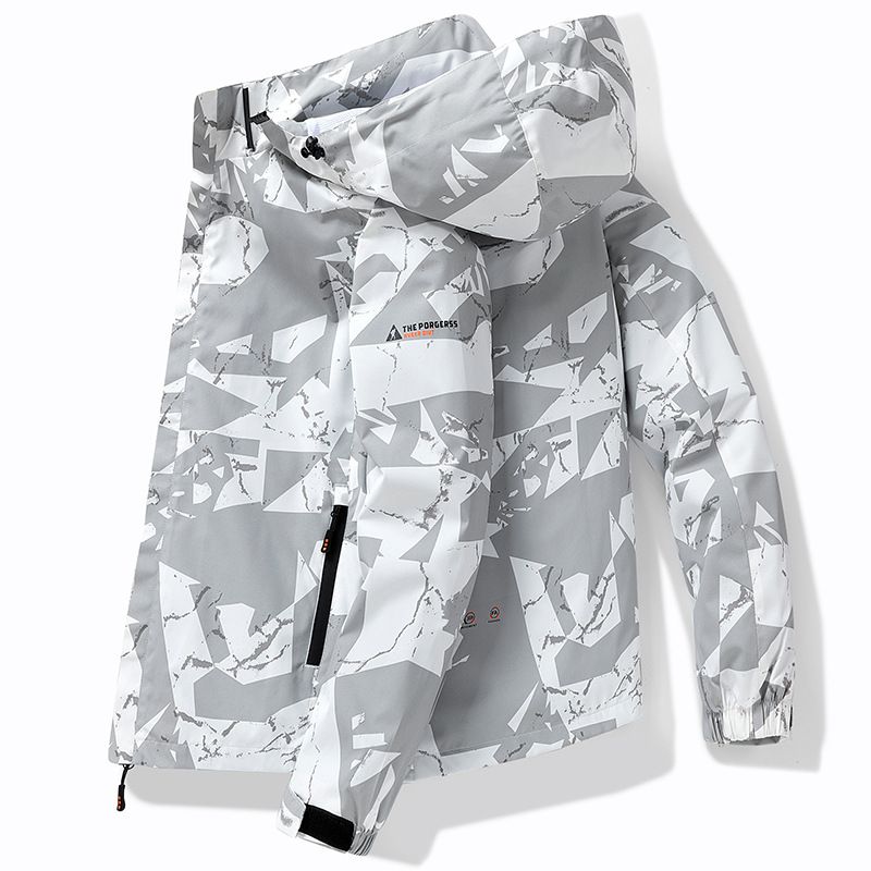 TIOZONEY - Chaqueta Hombre -Gris