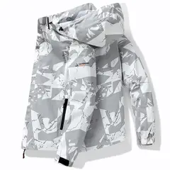 TIOZONEY - Chaqueta Hombre -Gris