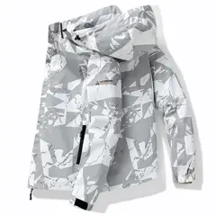 TIOZONEY - Chaqueta Hombre -Gris