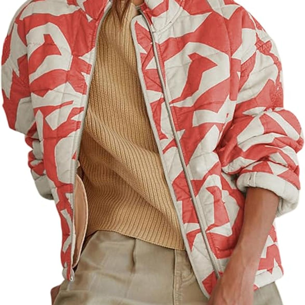 TIOZONEY - Chaqueta estampada para mujeres