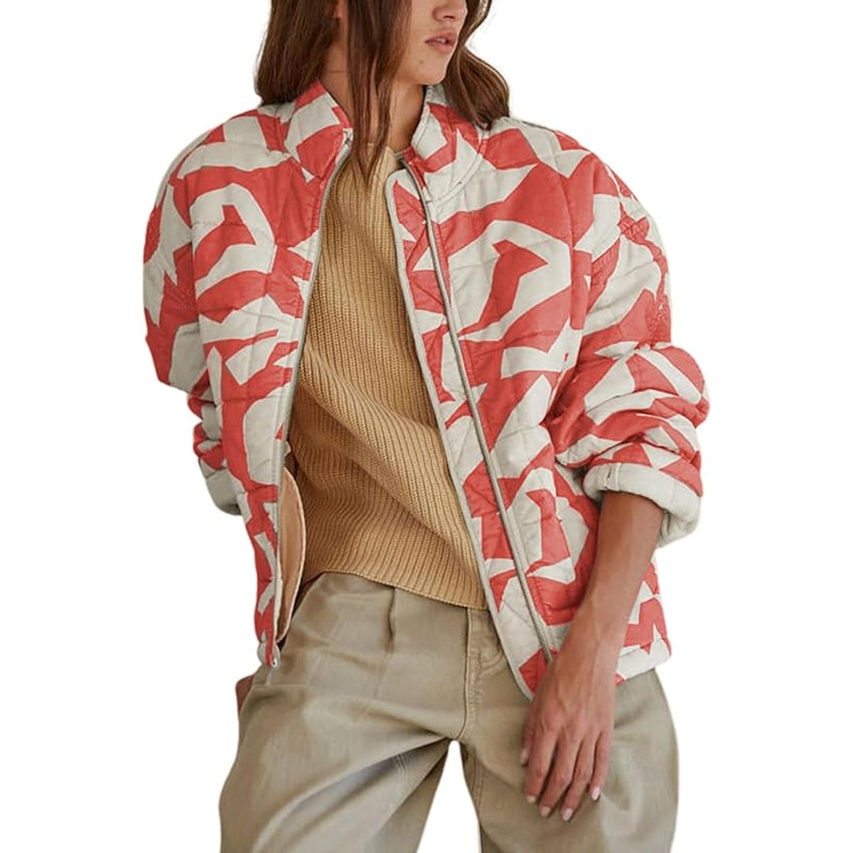 TIOZONEY - Chaqueta estampada para mujeres