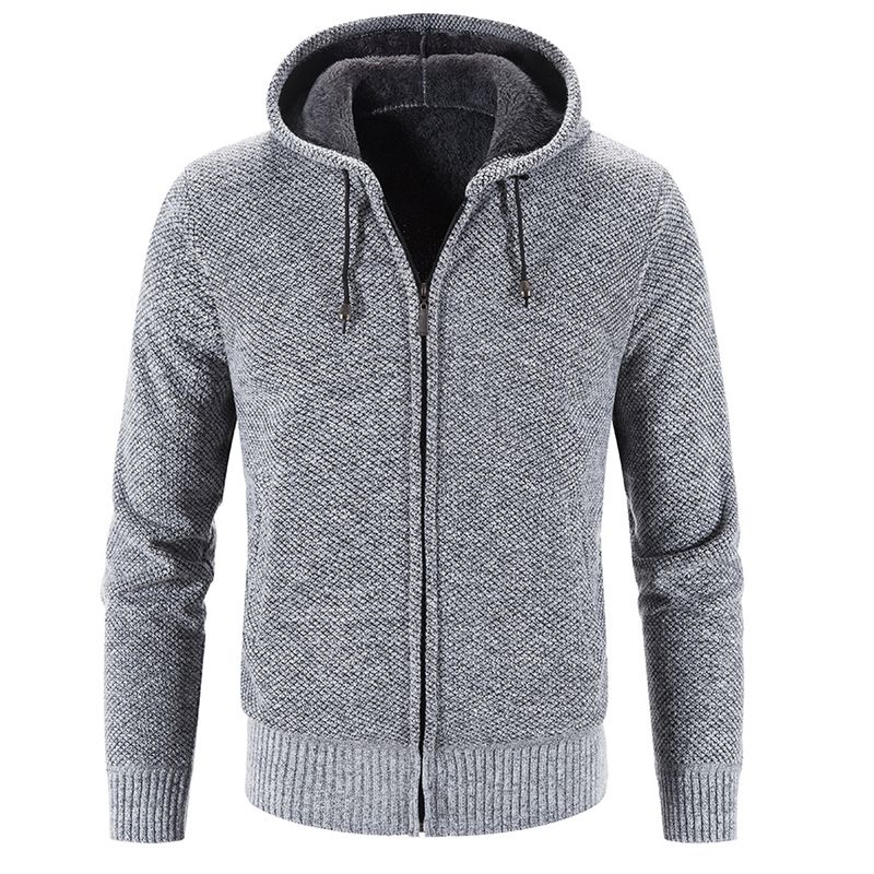 TIOZONEY - Chaqueta gruesa con capucha para hombre