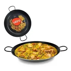 GENERICO - Paellera de teflón antiadherente de 42 cm Firenze Wens negro