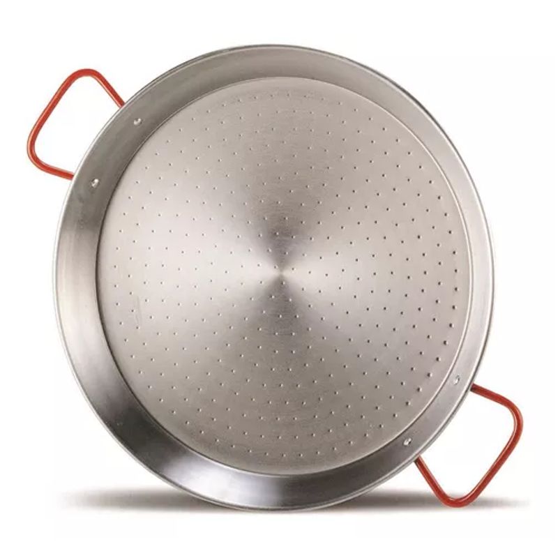 GENERICO - Paellera valenciana de 34 cm en acero 6 porciones