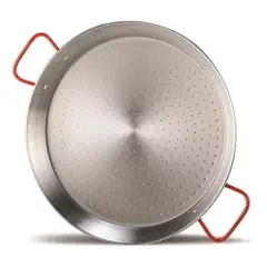 GENERICO - Paellera valenciana de 34 cm en acero 6 porciones