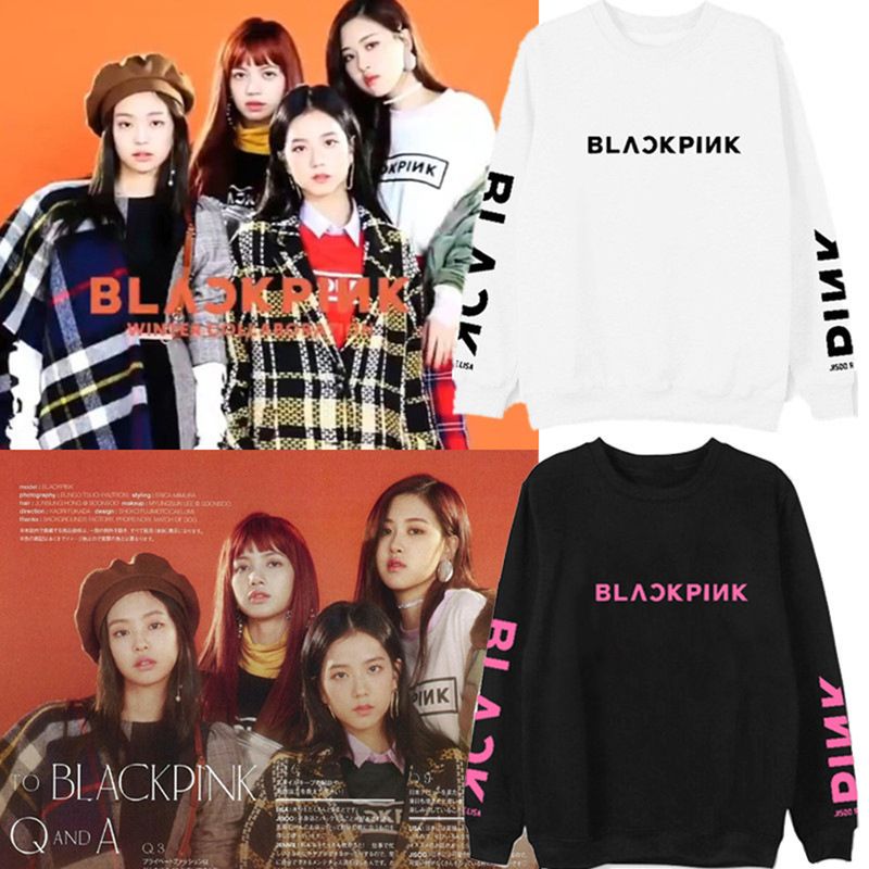 TIOZONEY - Poleron casual liso BlackPink - Blanco