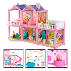IPLAY - Casa De Muñecas Pista Auto Luxury Villas Con Muñeca 254 Pcs