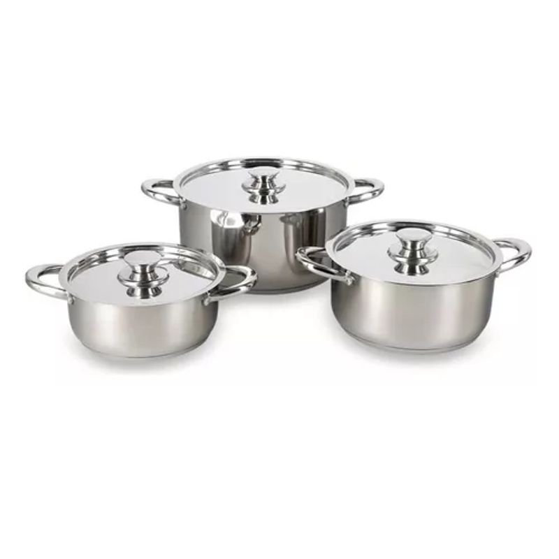 GENERICO - Ollas de cocina de 6 piezas acero inoxidable Wens 420-6SS