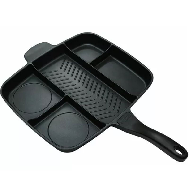 GENERICO - Sartén multiuso 5 en 1 antiadherente horno y cocina