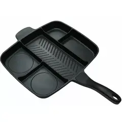 GENERICO - Sartén multiuso 5 en 1 antiadherente horno y cocina