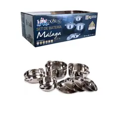 DORAL - Bateria Malaga Pro De Cocina 8 Pieza  Ctapa Plateado