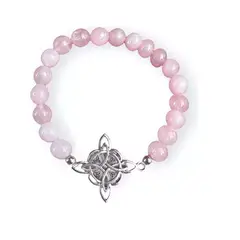 GENERICO - Pulsera Nudo De Brujas Elasticada Piedras Protección Suerte