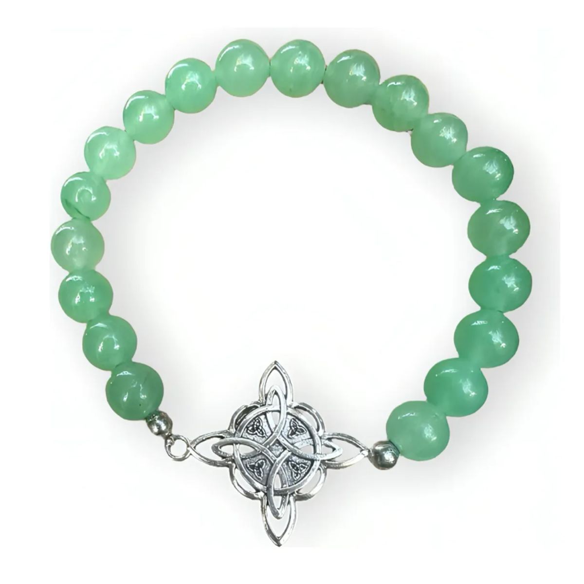 GENERICO - Pulsera Nudo De Brujas Elasticada Piedras Protección Suerte