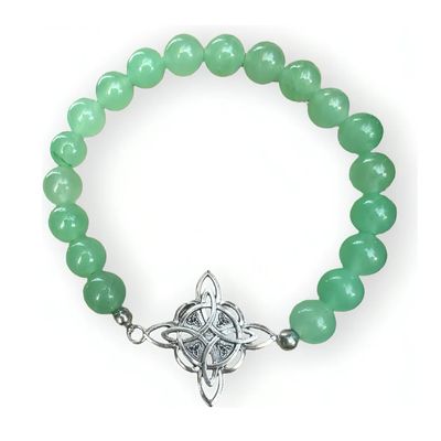 Imagen 1 del producto Pulsera Nudo De Brujas Elasticada Piedras Protección Suerte