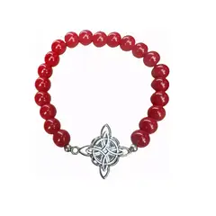 GENERICO - Pulsera Nudo De Brujas Elasticada Piedras Protección Suerte