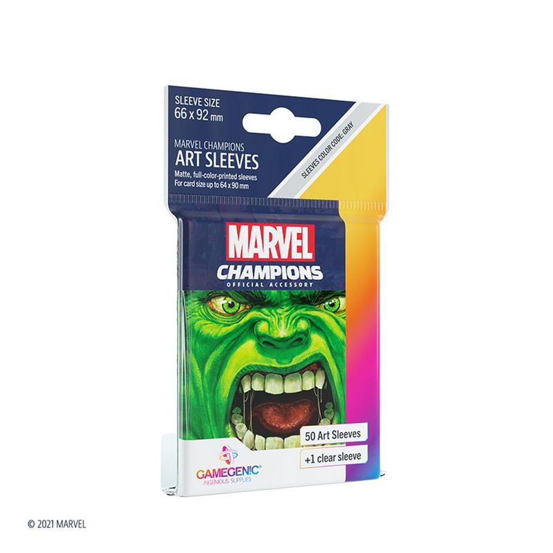 ASMODEE - Protectores de cartas Marvel Champions - Hulk