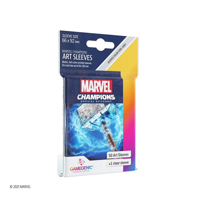 ASMODEE - Protectores de cartas Marvel Champions - Thor