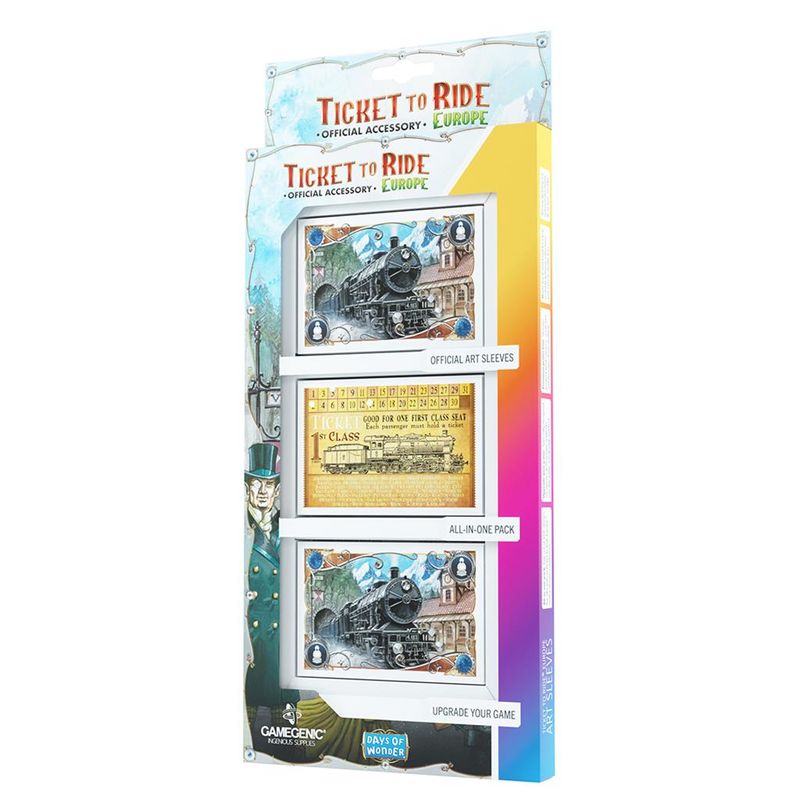 ASMODEE - Protectores de cartas para Aventureros al Tren Europa Art