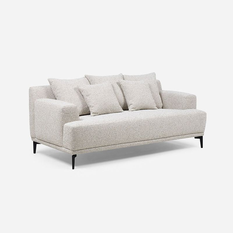 ROSEN - Sofá Soho 2.5 Cuerpos Tela Crudo