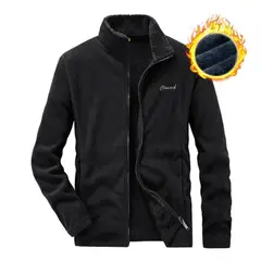 TIOZONEY - Abrigo térmico con terciopelo - Negro