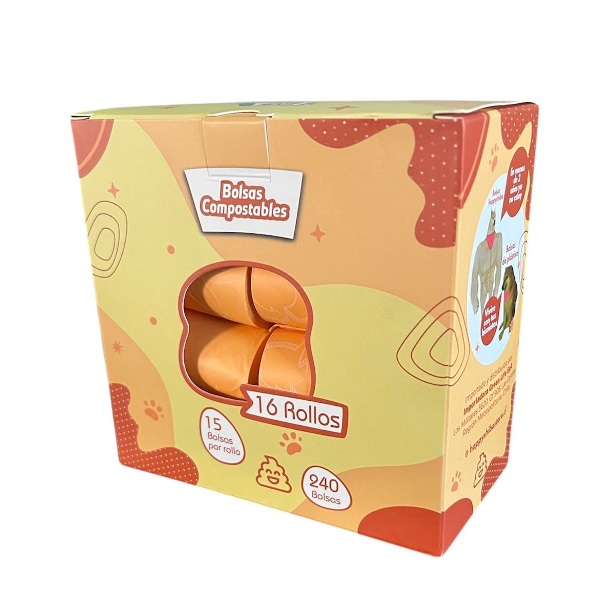 GENERICO - 240 Bolsas Compostables a Base de Maiz Perro Eco Friendly