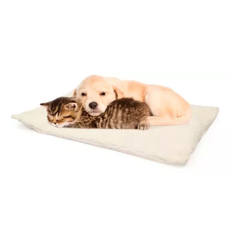 GENERICO - Cama térmica para mascotas perros y gatos crema