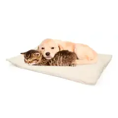 GENERICO - Cama térmica para mascotas perros y gatos crema