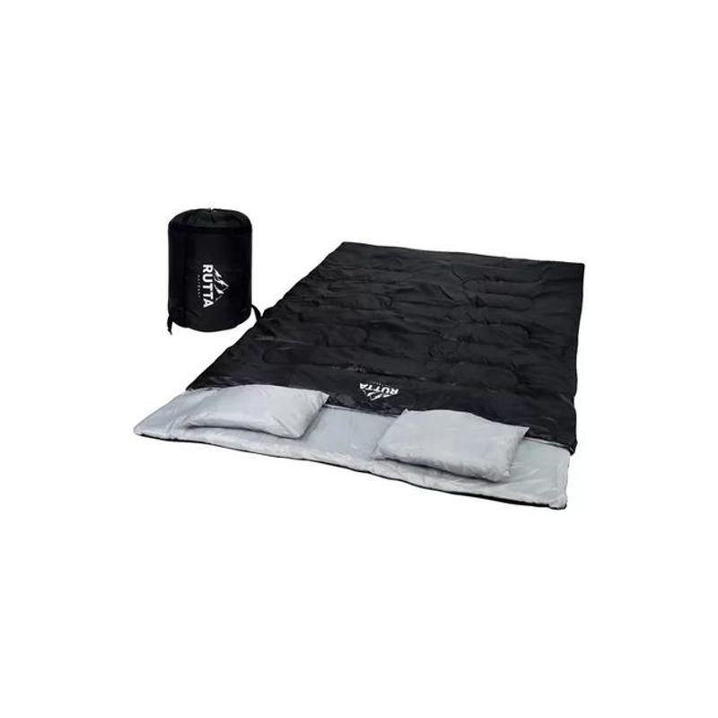 GENERICO - Saco de dormir 2 personas 300 grs color negro 1617150