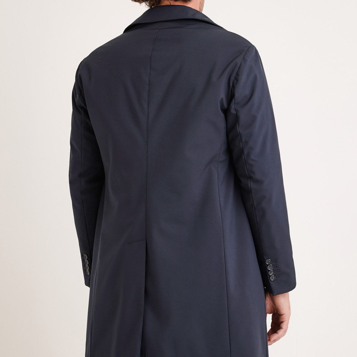 TRIAL - Impermeable hombre formal azul marino